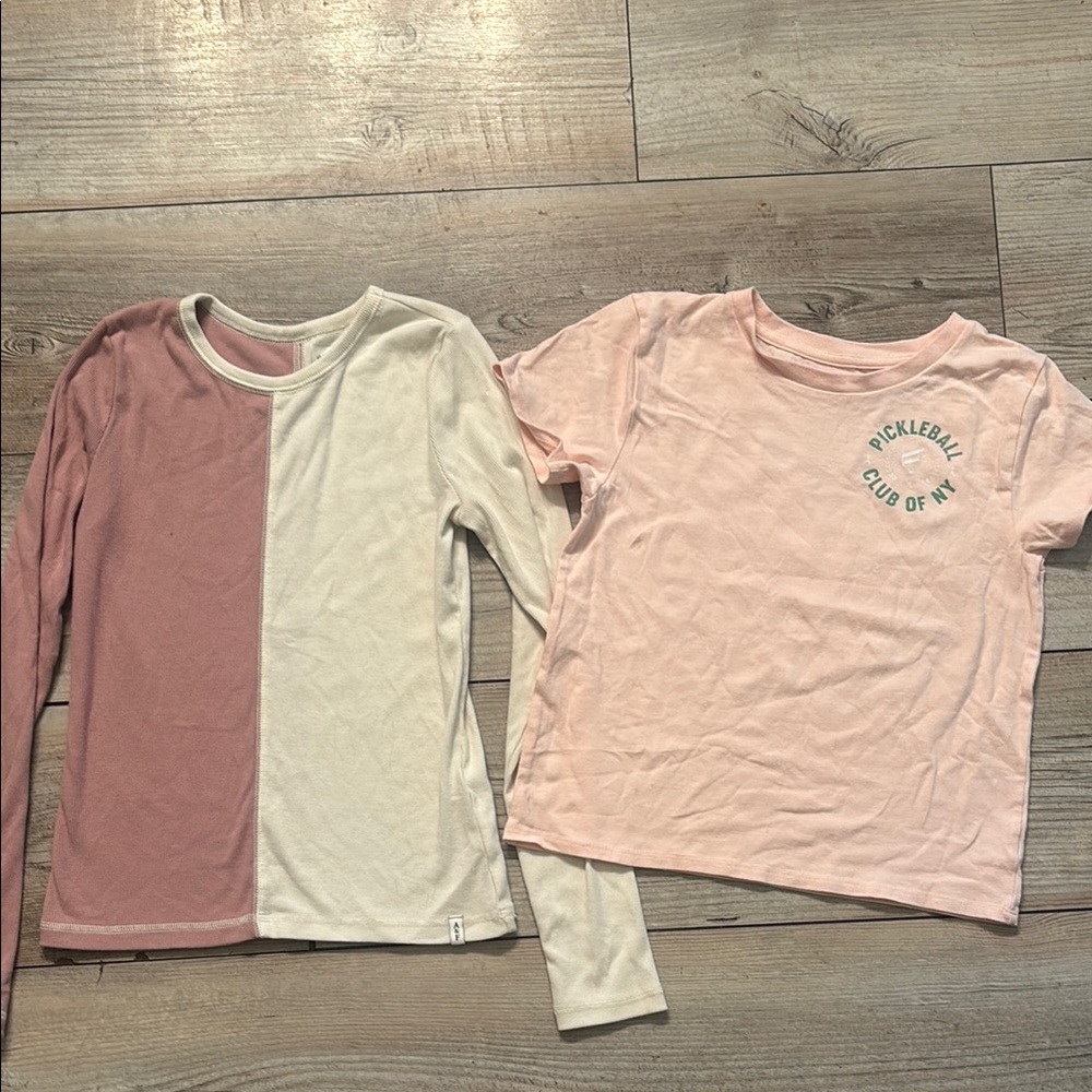 Abercrombie & Nordstrom Long Sleeve and Short Sleeve Shirt Set 13-14 Like New